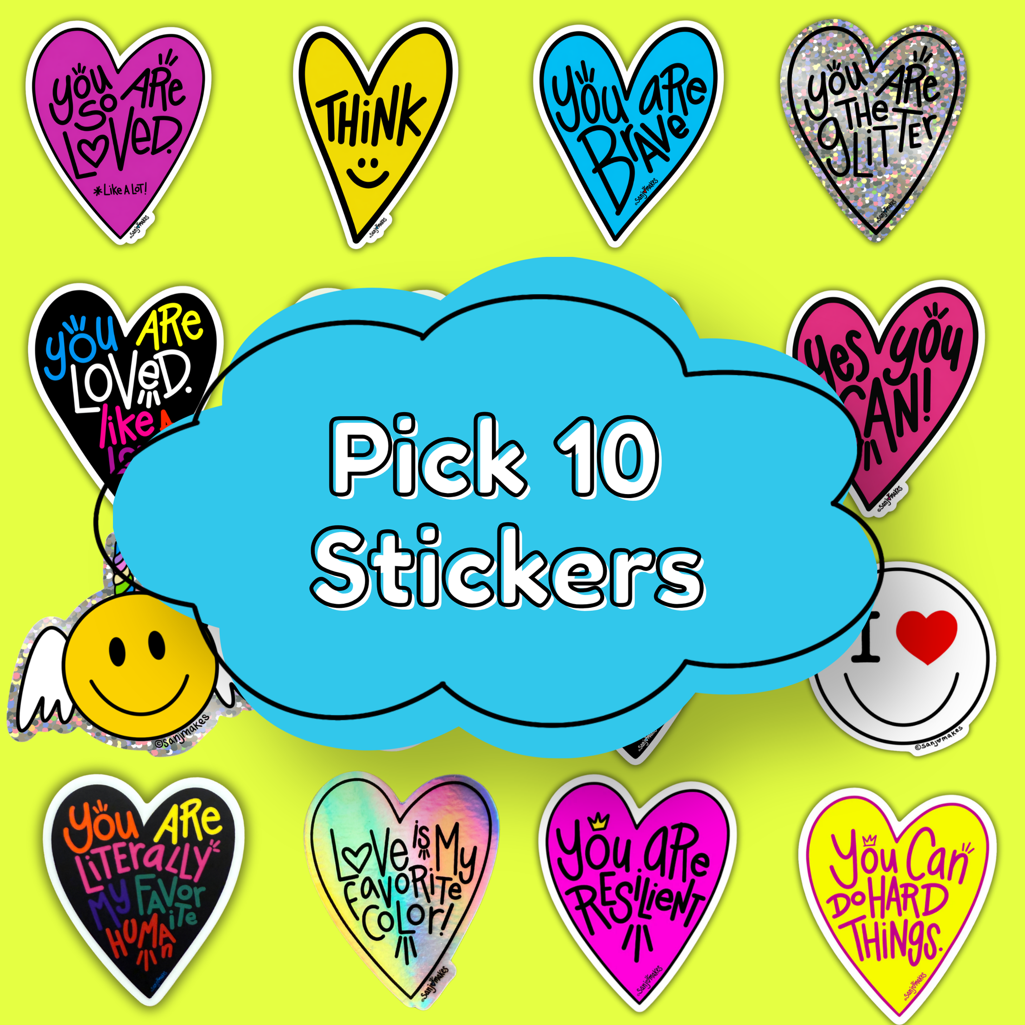 10-Pack of Stickers