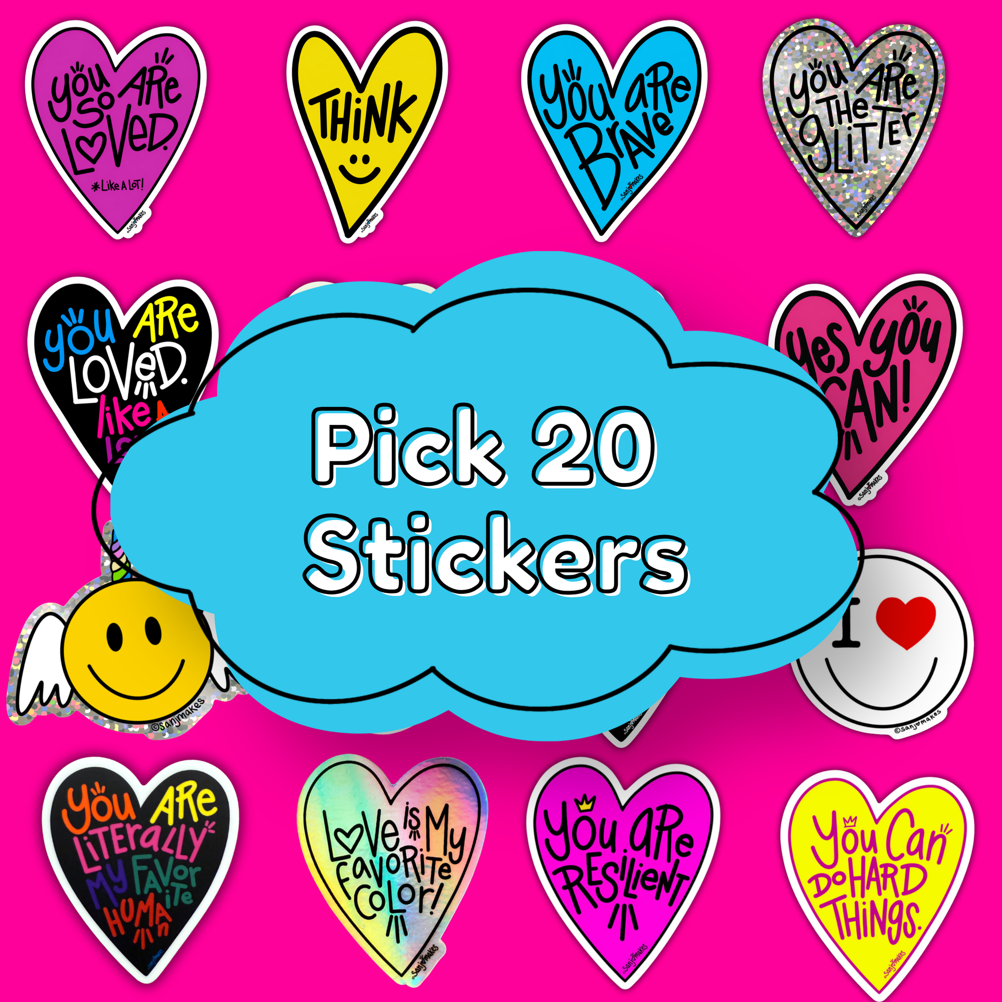 20-Pack Stickers