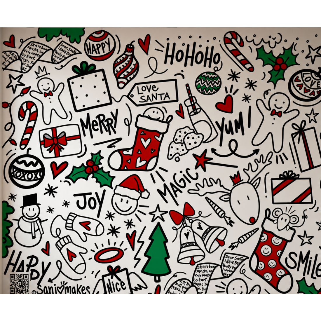 Winter Wonderland Santa Backdrop