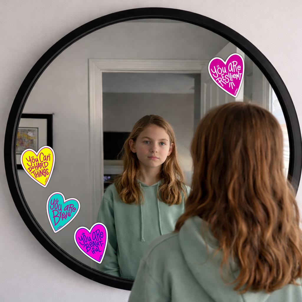 'You Are Beautiful' (Red) Cling