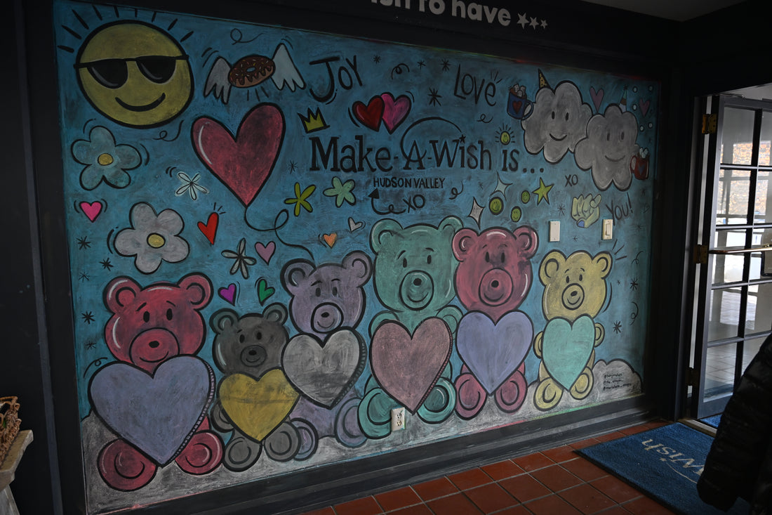 Make A Wish Hudson Valley Chalk Mural
