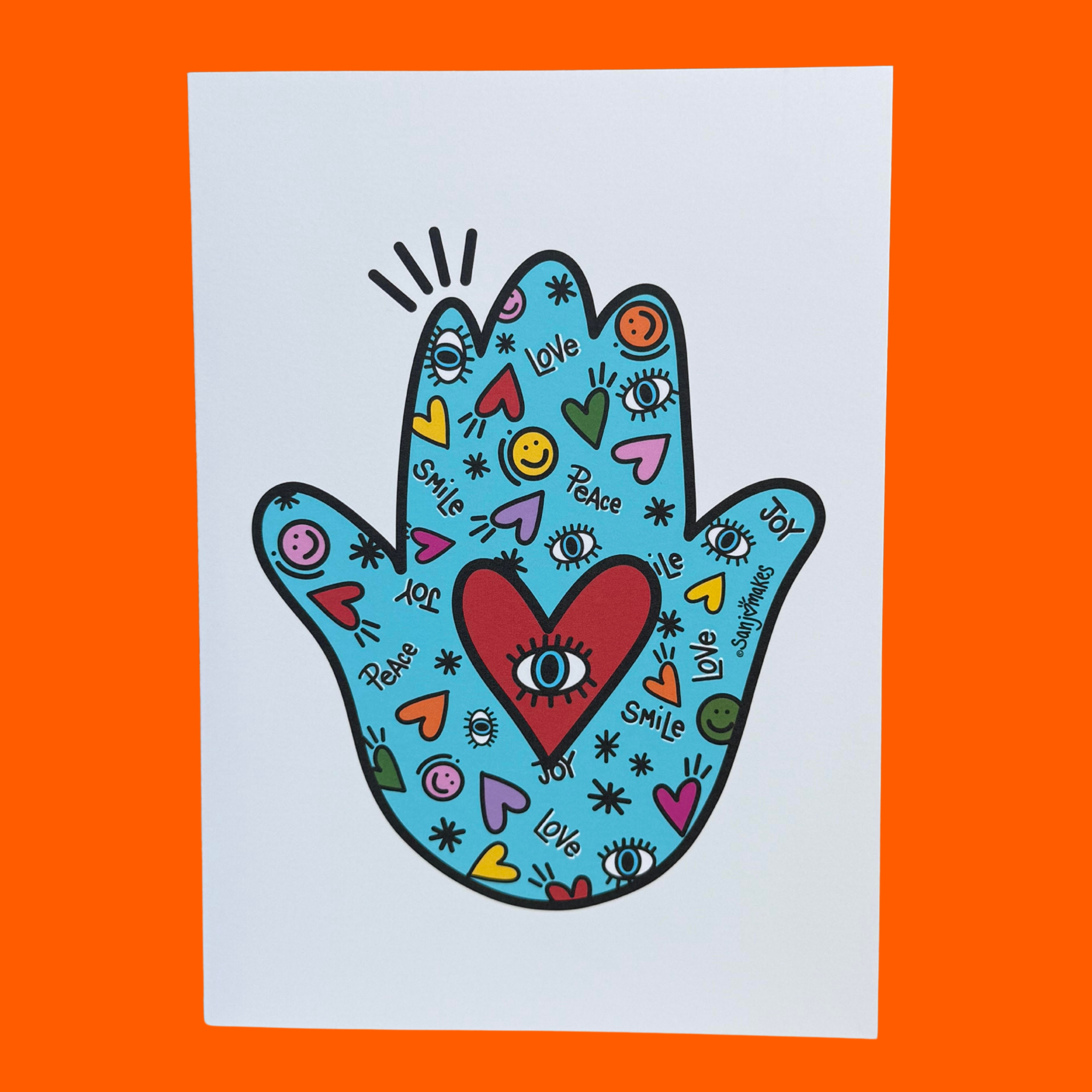 Shana Tova Hamsa- Greeting Card