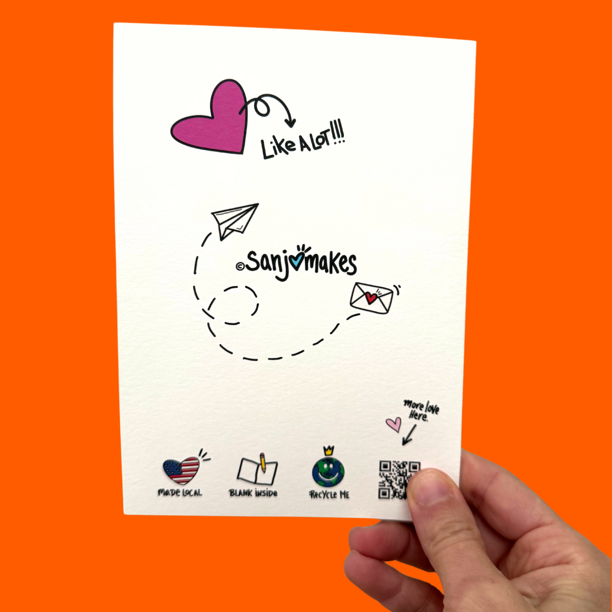 Pink "You are So Loved" Greeting Card