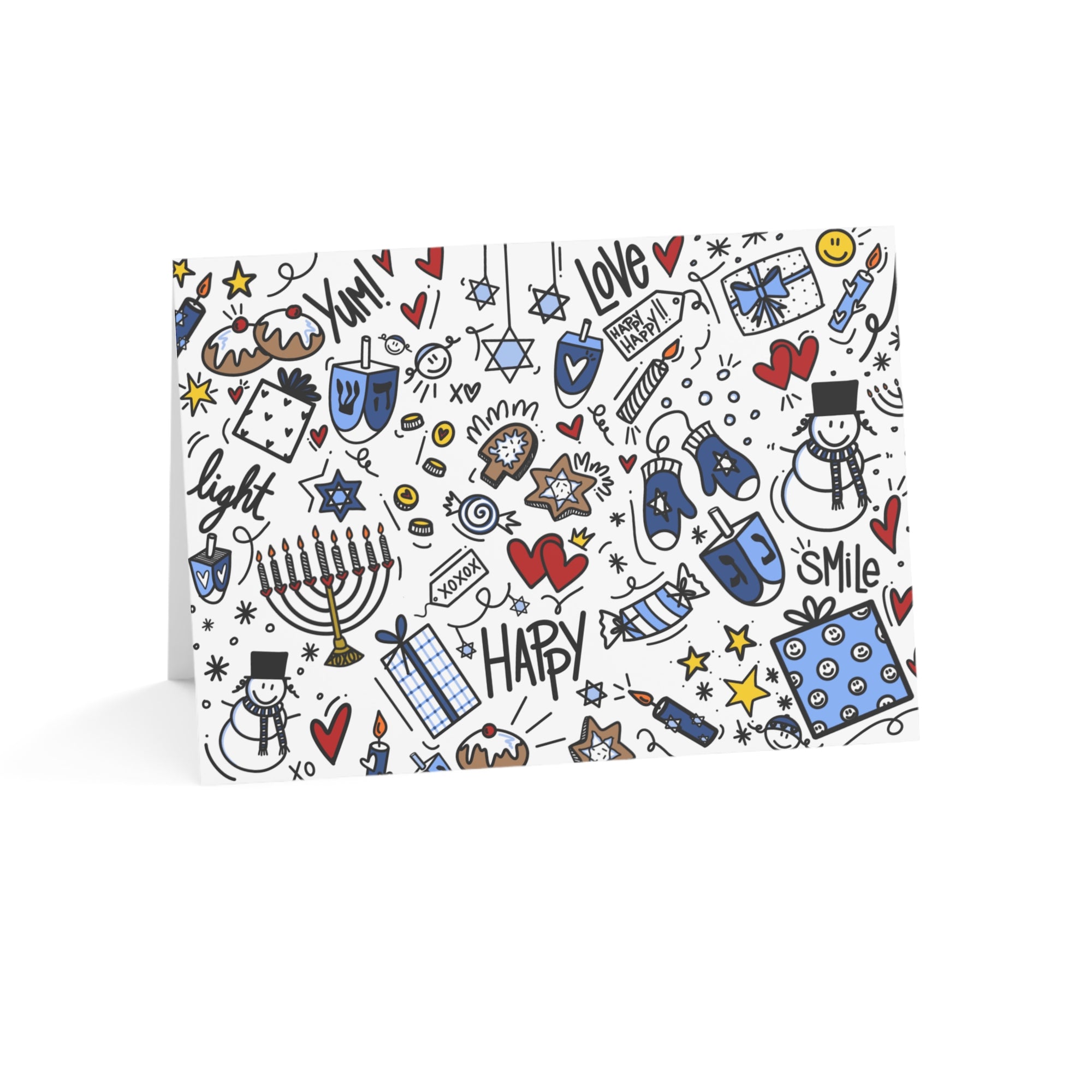 Hanukkah Doodle Holiday Card - *Ships out 12/2, delivers 12/8 or 12/2 FREE Local Delivery